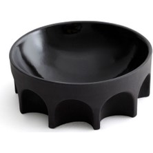 Ceramicshe Colloseum Siyah Stoneware Kase 22 cm