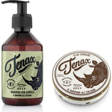 Tenax Per Capelli Şampuan + Clay Pomade Erkek Saç Bakım Seti