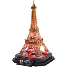 Cubic Fun Eyfel Kulesi LED Işıklı 51 Parça Çocuk 3D Puzzle LL534H