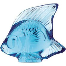 Lalique Turkuaz Balık Formlu Kristal Obje