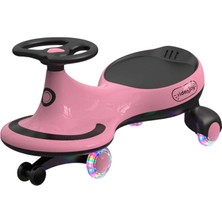 Riden Joy Swing Car Pembe Çocuk Pedalsız Araba