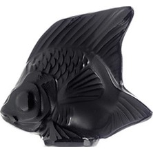 Lalique Fish Kristal Siyah Obje