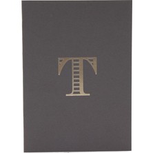 Monogram A5 Harf Baskılı Not Defteri