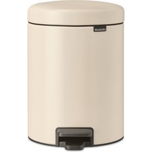 Brabantia Newicon Bej Çelik Pedallı Banyo Çöp Kovası 5 Lt