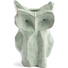 Serax Owl Vase Light Blue Midnight By Marni Açık Mavi Seramik Dekoratif Obje 30 cm