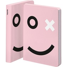 Nuuna Ox Graphic L Pembe Deri Noktalı Defter