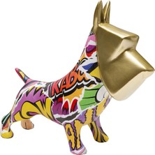Kare Design Money Box Graffiti Pixel Dog Renkli Kumbara