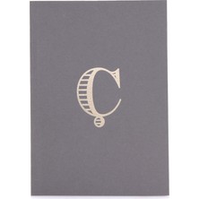 Monogram A5 Harf Baskılı Not Defteri