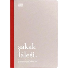 LUGAT365 x Karatis Şakak Lalesi 64 Yaprak Çizgili Defter