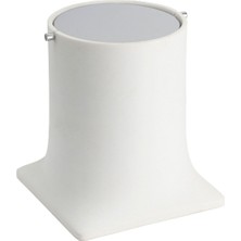 System Bathroom Accessories Beyaz Krom Banyo Çöp Kovası 4 Lt