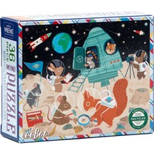 Eeboo Victoria Moon Visit 36 Parça 3+ Yaş Mini Yapboz