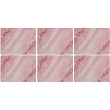 Portmeirion Minerals Rose Quartz Ahşap 6'lı Amerikan Servis Seti