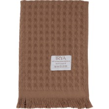 İrya Aura Kahve Waffle Pamuklu Yüz Havlusu 50 x 100 cm
