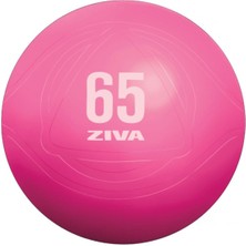 Ziva Fitness Patlamaya Karşı Dirençli Pembe 65 cm Pilates Topu