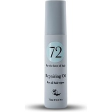 72 Hair Repairing Oil Elektriklenme Önleyici Nemlendirici Saç Bakım Yağı 75 ml