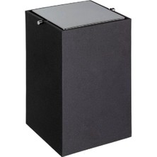 System Bathroom Accessories Siyah Krom Banyo Çöp Kovası 4 Lt