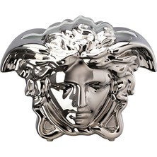Versace Medusa Grande Platin Porselen Vazo 21 cm