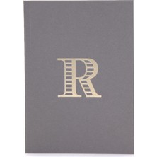 Monogram A5 Harf Baskılı Not Defteri