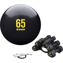 Ziva Fitness Siyah Egzersiz Kiti