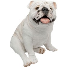Kare Design Troy Dog Beyaz Dekoratif Obje