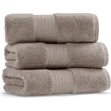 L’appartement Chicago Fibrosoft® Warm Gray Pamuklu Tekli El Havlusu 30 x 50 cm