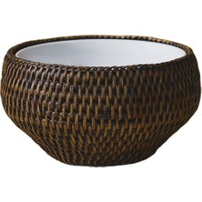 King Zoo Küçük Rattan Çorba Kasesi
