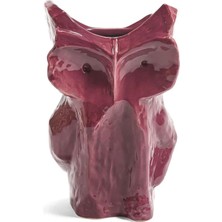 Serax Owl Vase  Aubergine After Midnight By Marni Mor Seramik Dekoratif Obje 30 cm