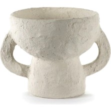 Serax Vase White Earth Beyaz Seramik Dekoratif Obje 23 cm