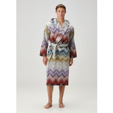 Missoni Home Marea Kapüşonlu Zikzak Desenli Bornoz