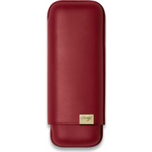 Davidoff Iconic Seri Kırmızı Gold Deri 2'li 64 Ring Puro Kılıfı