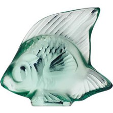 Lalique Fish Kristal Yeşil Obje