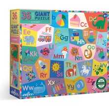 Eeboo Alphabet 36 Parça Çocuk Puzzle