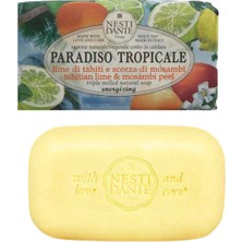 Nesti Dante Paradiso Tropicale Tahitian Lime ve Mosambi Peel Misket Limonu Sıkılaştırıcı Vegan Cilt Bakım Sabunu 250 gr