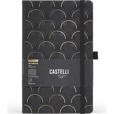 Castelli Milano Gold Koleksiyon Art Deco Çizgili Defter