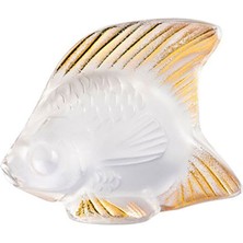 Lalique Fish Kristal Gold Obje