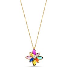 Orena Jewelry Pırlanta Taşlı Luminous 14 Ayar Altın Kadın Kolye