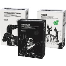 Noir Pit Coffee Co. Guatemala, Velvet ve Dark Italian Filtre Kahve 3 x 250 gr