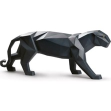 Lladro Panther Siyah Porselen Heykel