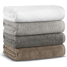 L’appartement Slim Ribbed Fibrosoft ® Carbon Pamuklu Tekli El Havlusu 30 x 40 cm