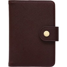 Chapters Pocket Journal Merlot Deri Çizgili Defter