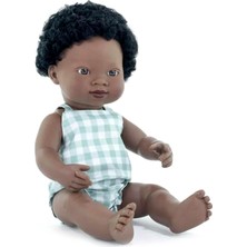 Miniland African Erkek Oyuncak Bebek 38 cm