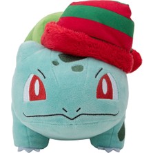 Pokemon Yılbaşı Serisi Bulbasaur Figür Peluş Oyuncak 20 cm