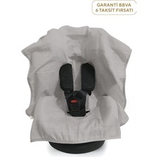 Deux Lapins %100 Pamuk Müslin Puset Cotton Grey Oto Koltuk Örtüsü