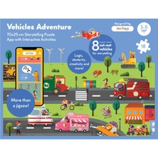 Moritoys Vehicles Adventure 8 Cut-Out Araç ile Taşıtları Keşfet 18 Parça Çocuk Yapboz