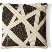 Missoni Home Nastri Kahverengi Krem Desenli 40X40 Dekoratif Yas