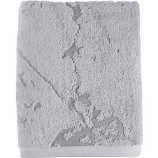 İrya Marble Gri Jakarlı %100 Pamuk El Havlusu 50 x 90 cm
