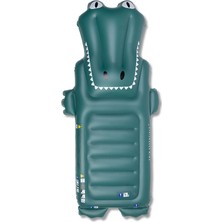 Swim Essentials Crocodile Yeşil 6+ Yaş Unisex Çocuk Şişme Deniz ve Havuz Yatağı 175 cm