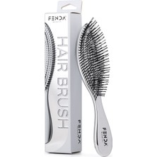 Fenda Profesyonel Chrome Silver 4 Pinli Dar Başlık Gümüş Saç Fırçası