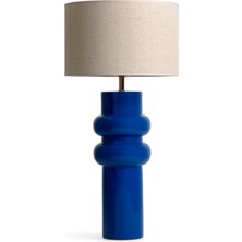 Pinot Interior Sorrento Lamp Navy Blue Ahşap Abajur