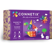 Connetix Rainbow Manyetik Bloklar Başlangıç Seti 60 Parça Yapı Oyuncağı